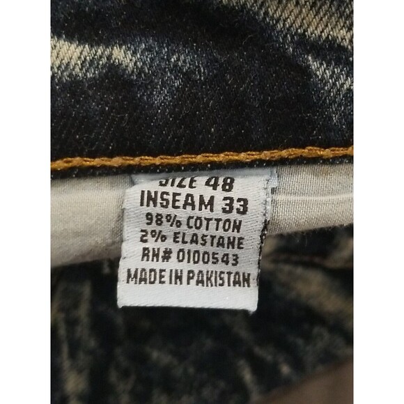 Evolution In Design Jeans Men 48 51×33 Baggy Skater Y2k Denim Hip Hop Acid Wash - Picture 10 of 12